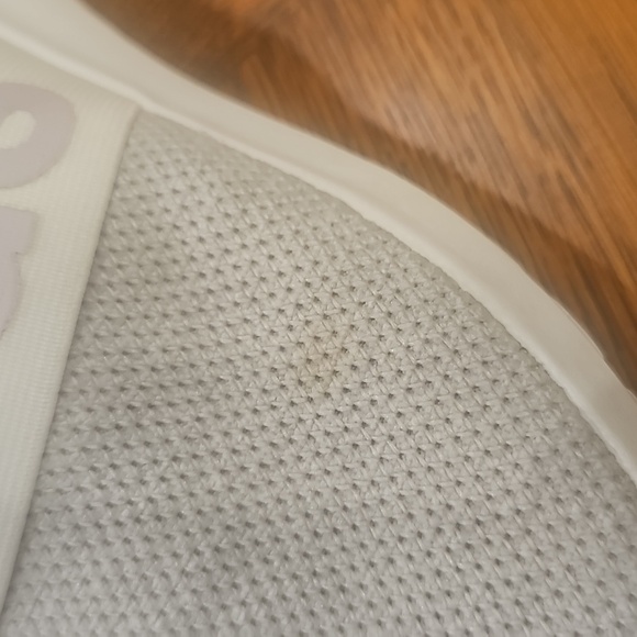 Adidas Womans Light Gray With Lilac Logo Slip-On Shoes - Picture 4 of 8